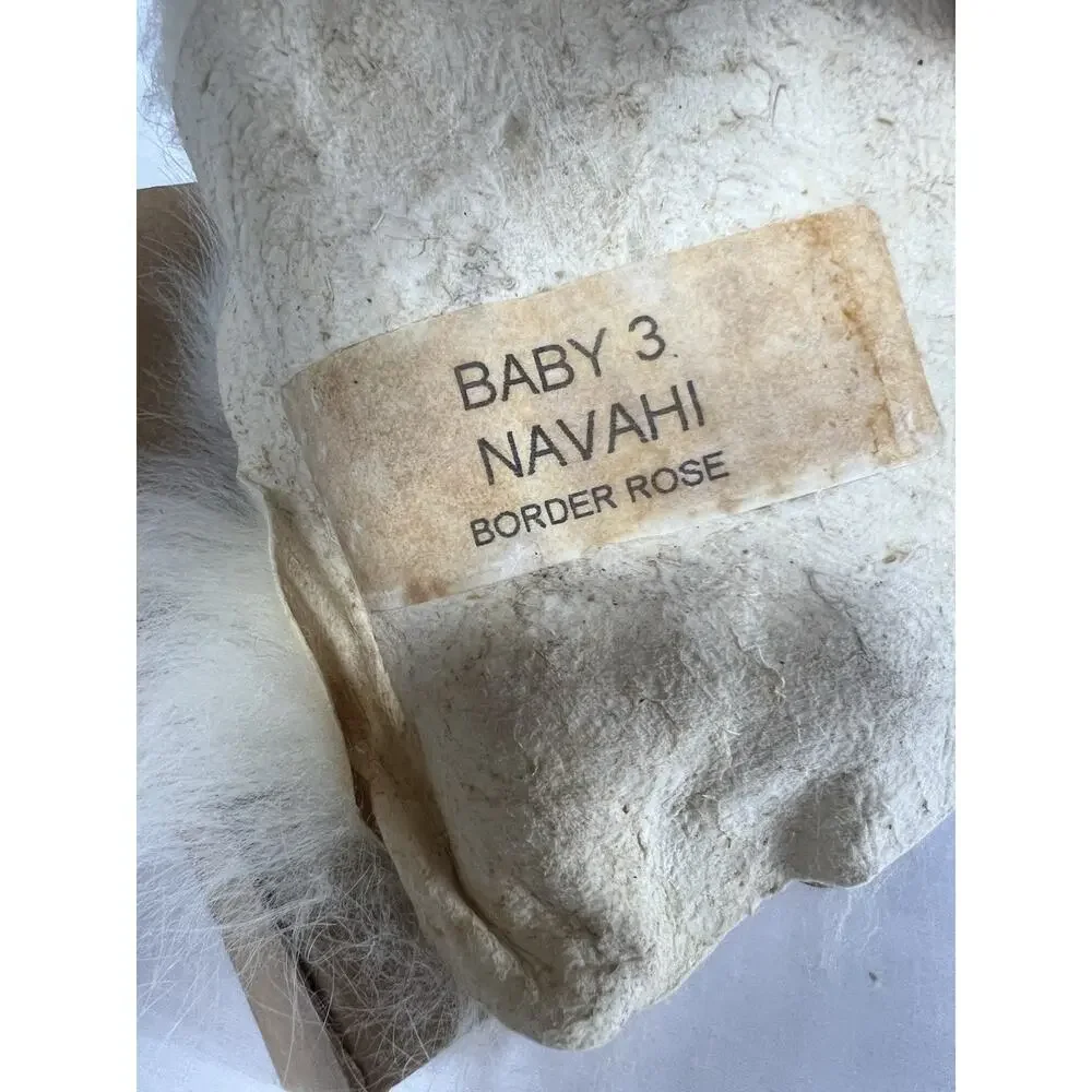 Vintage Border Rose Baby 3 Navahi Doll with Fur Wrap Native American Style